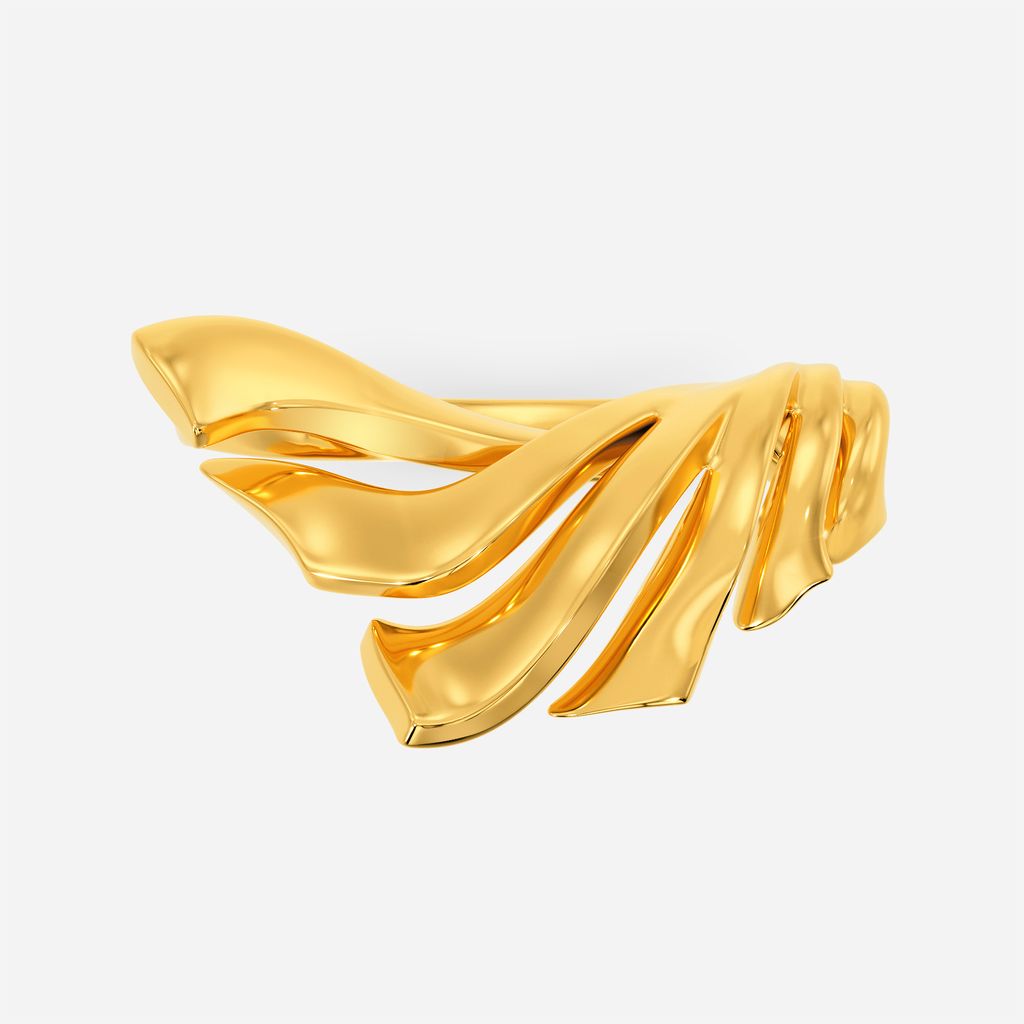 Unfurling Fins Gold Rings image