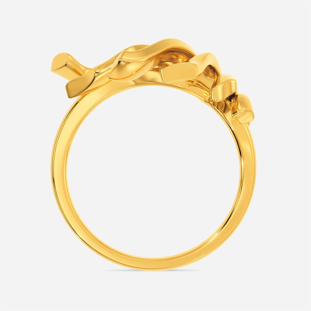 Unfurling Fins Gold Rings image