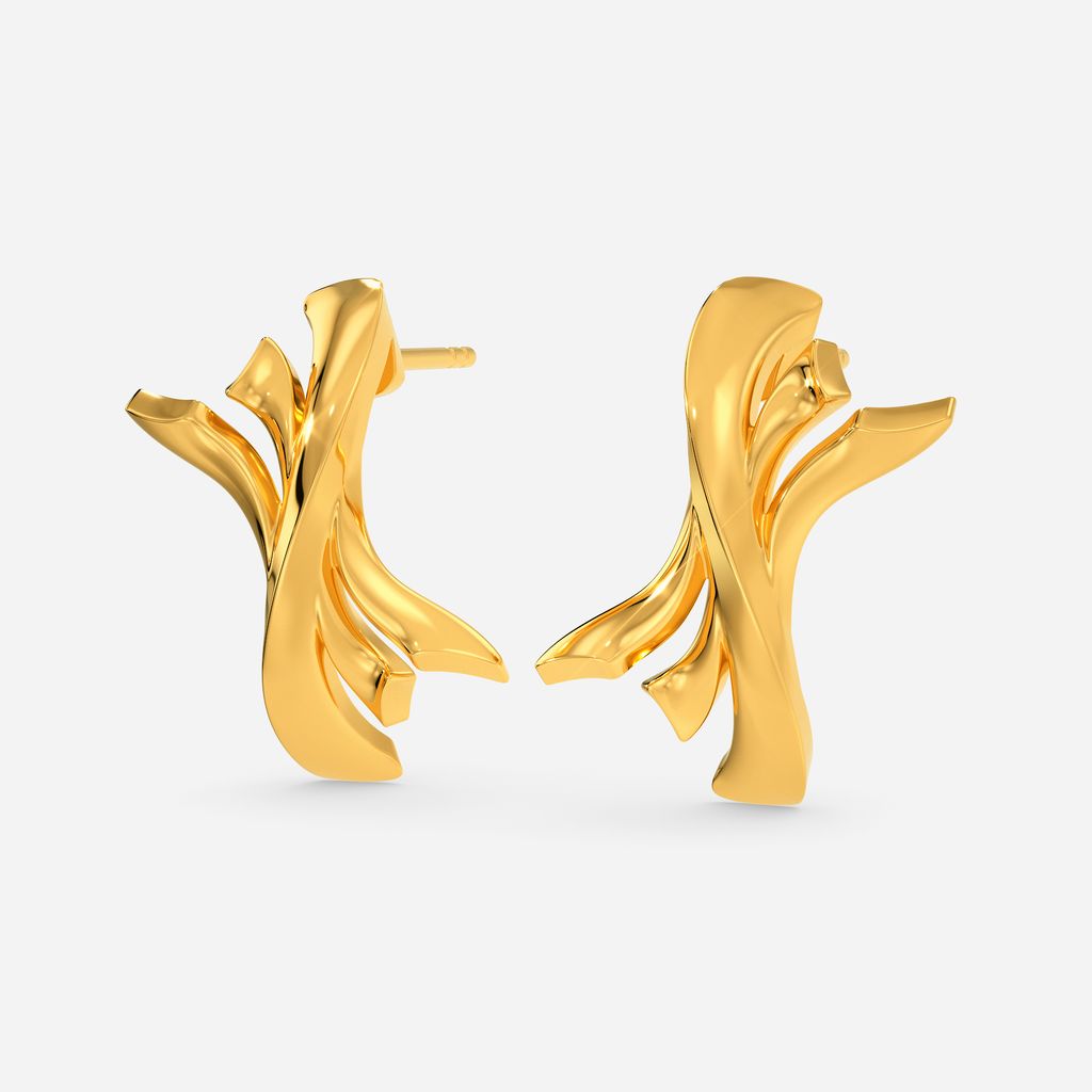 Sea Maiden Gold Earrings