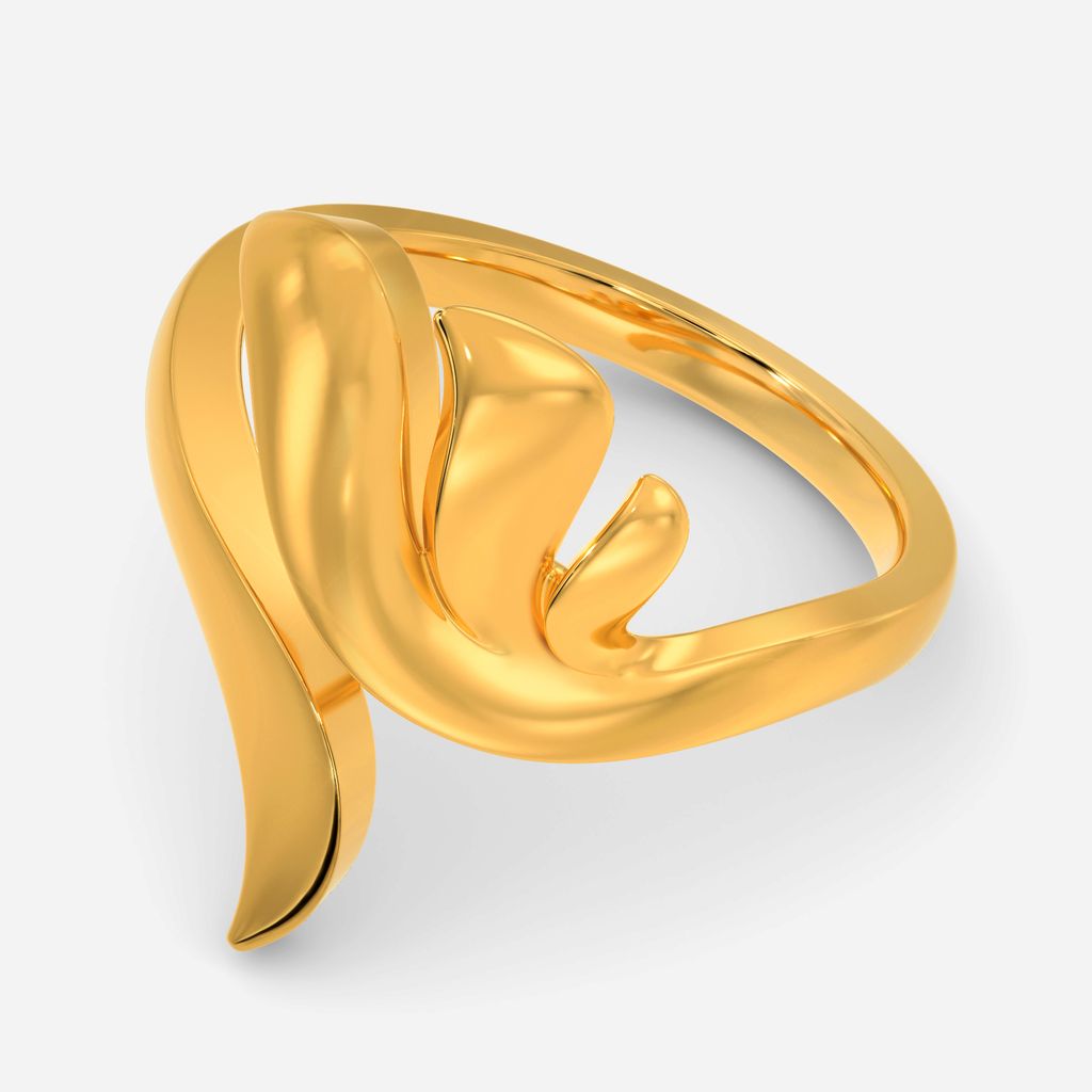 Waves N Fins Gold Rings alternate view 2