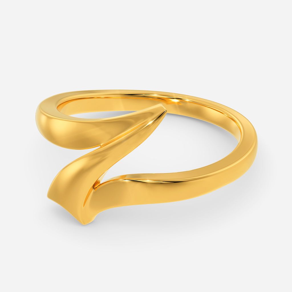 Finned Fairy Gold Rings alternate view 2