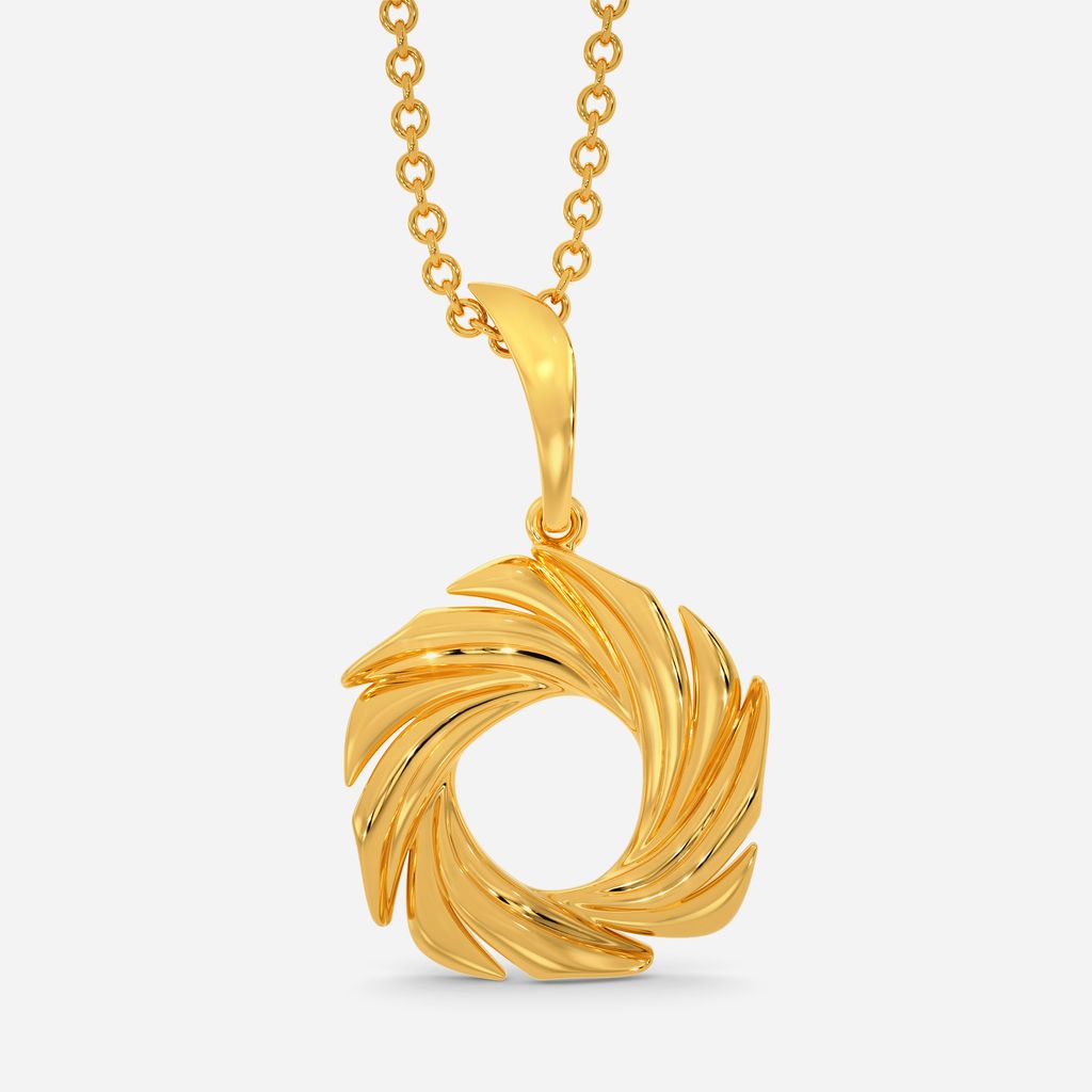 Whirlwind Gold Pendants