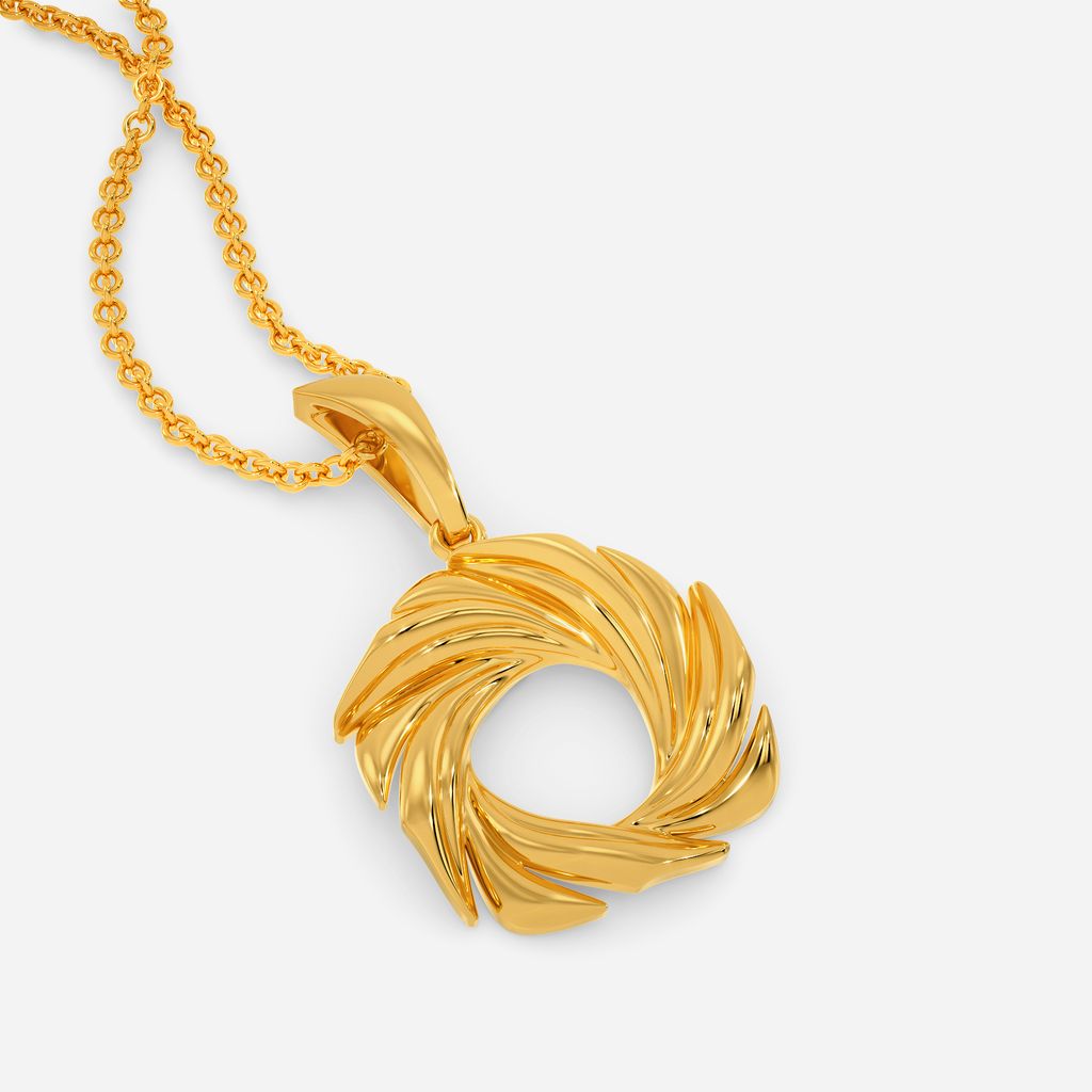Whirlwind Gold Pendants
