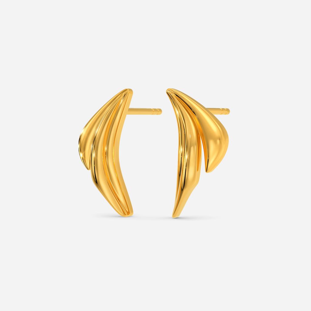 Whirlwind Gold Earrings