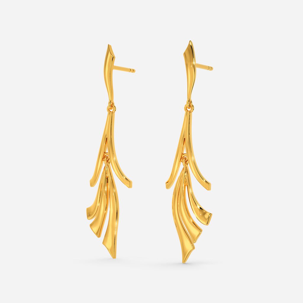 Mythical Ocean Gold Earrings