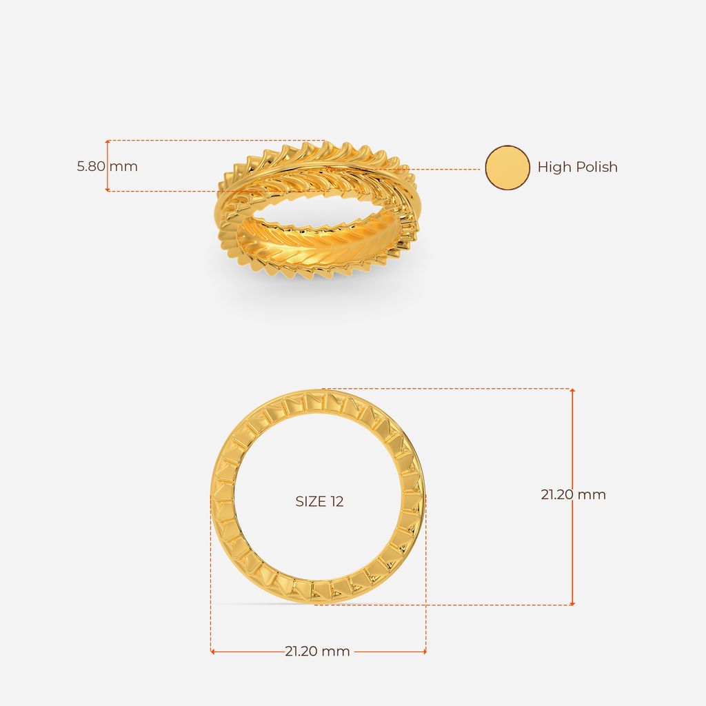 Mythical Ocean Gold Rings image
