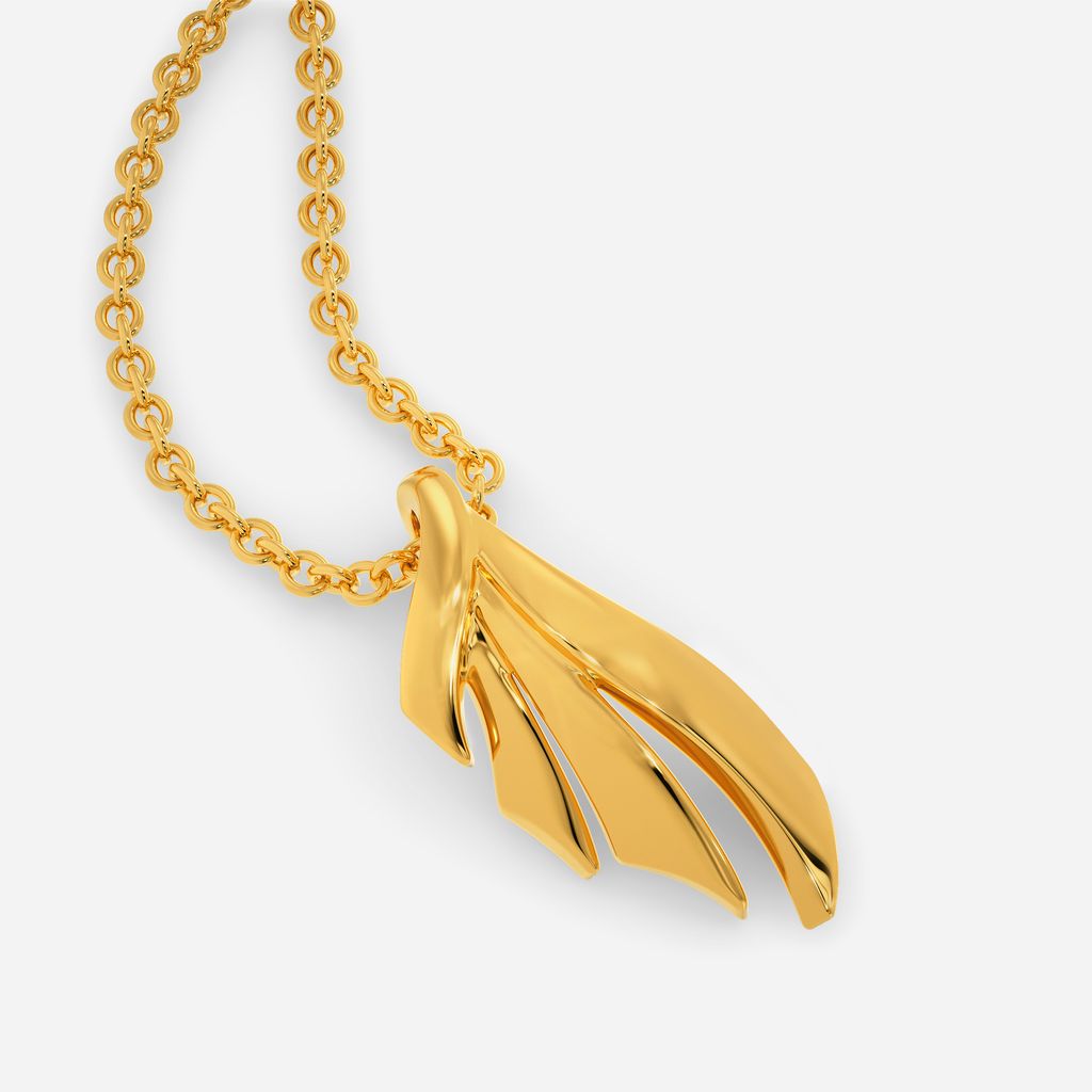 Sun Tail Mermaid Gold Pendants