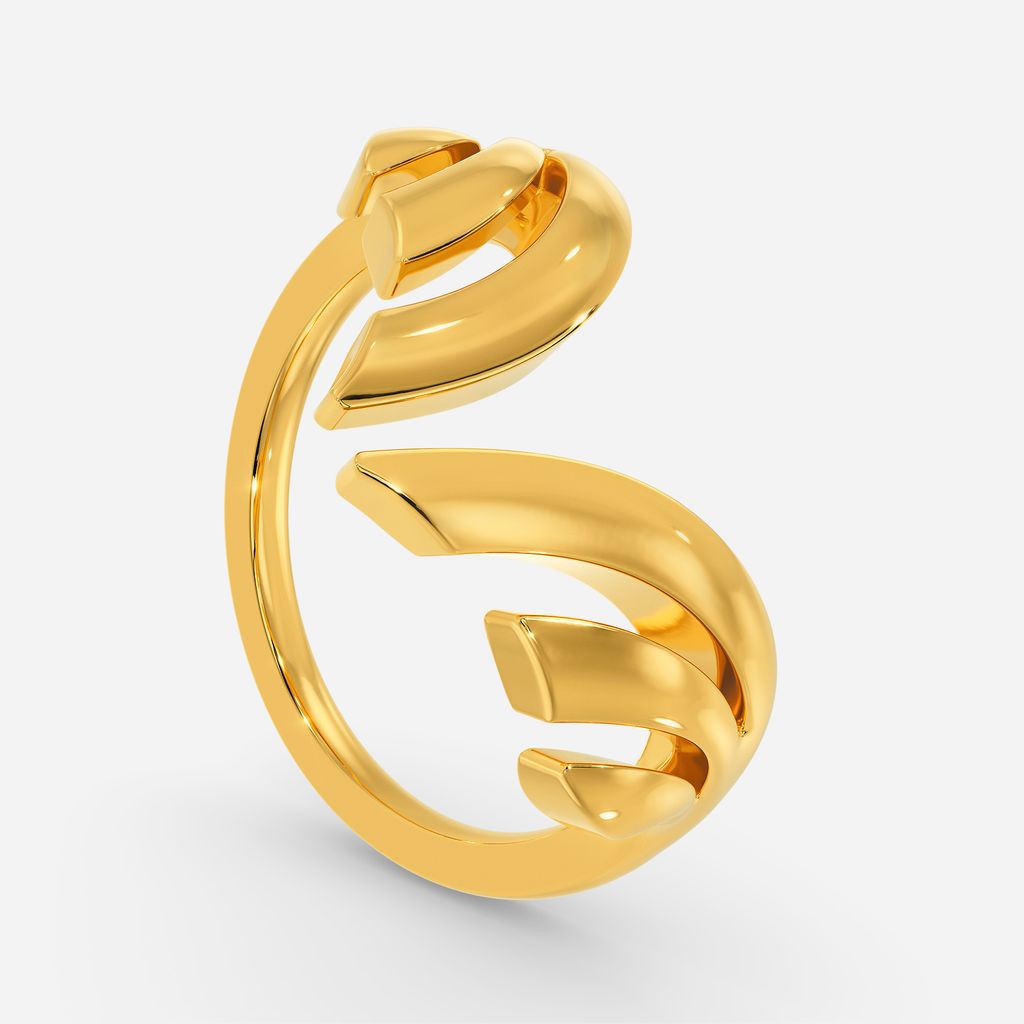 Boundless Ocean Gold Rings image