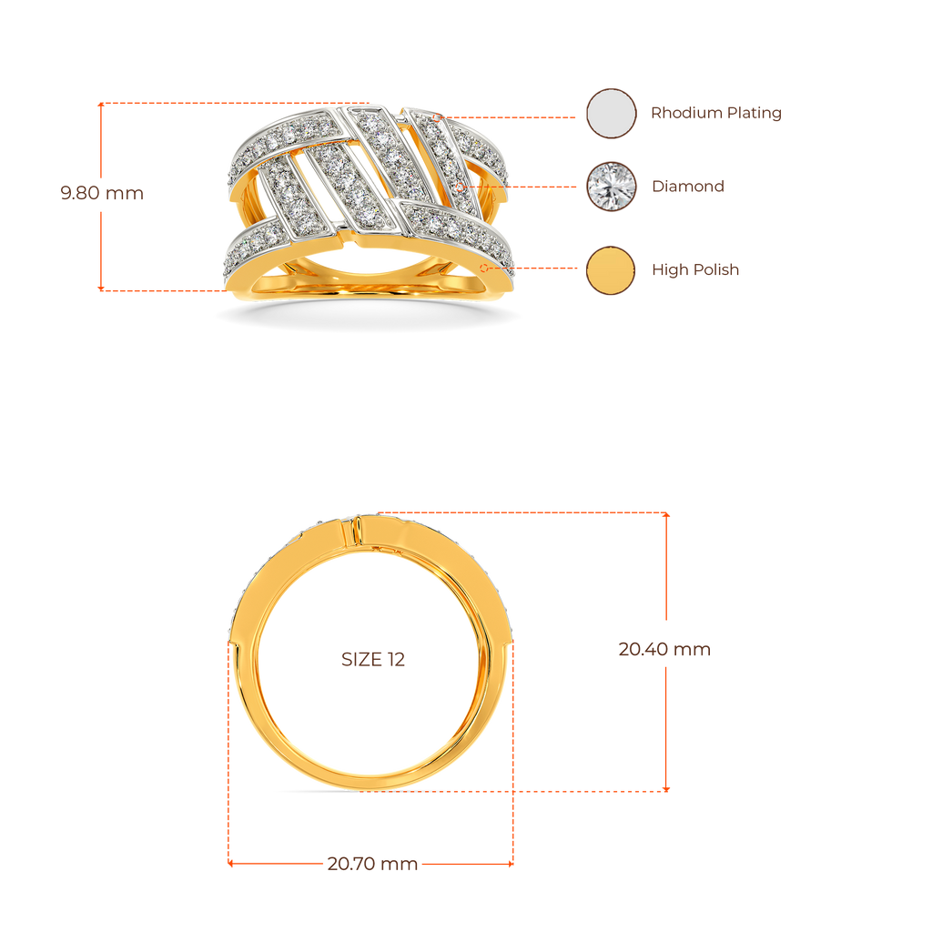 Stripes of Wonder Diamond Rings image