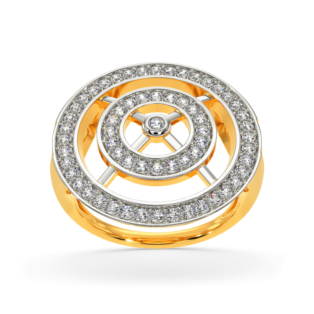 Dramatic Stripes Diamond Rings alternate view 3