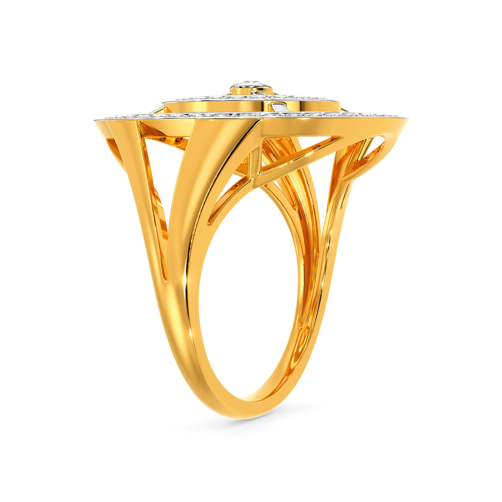 Dramatic Stripes Diamond Rings image