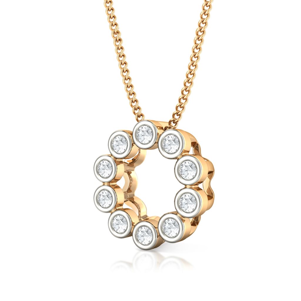 Endless Loop Diamond Pendants