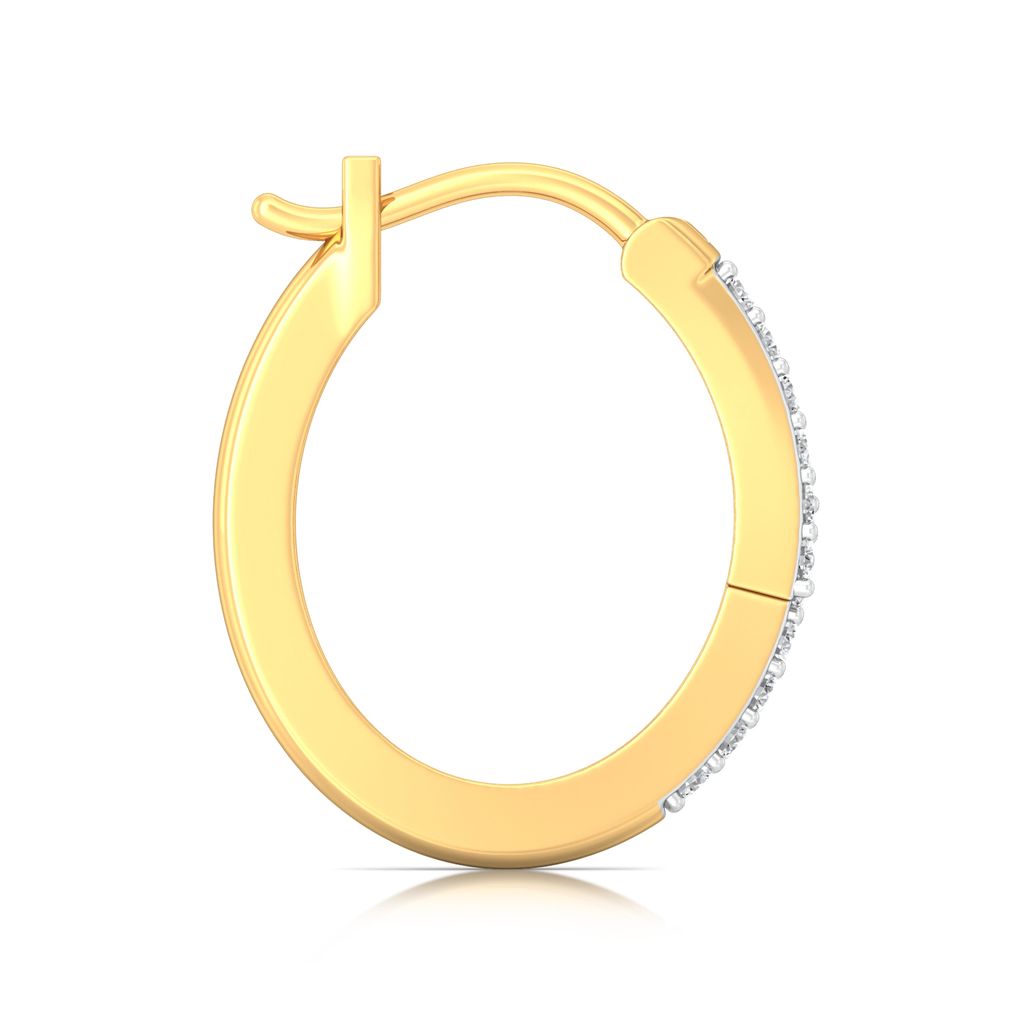 Bar Code Diamond Earrings
