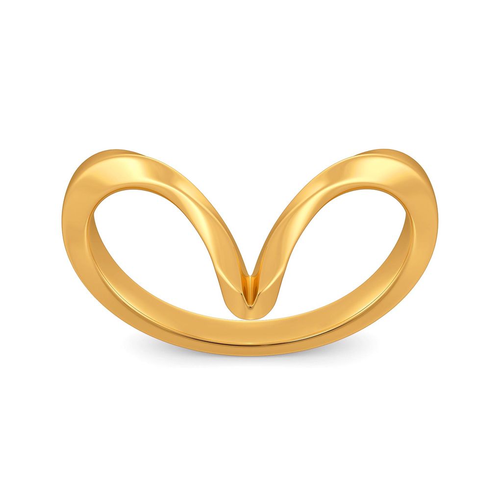 Swirling Strands Gold Rings alternate view 3