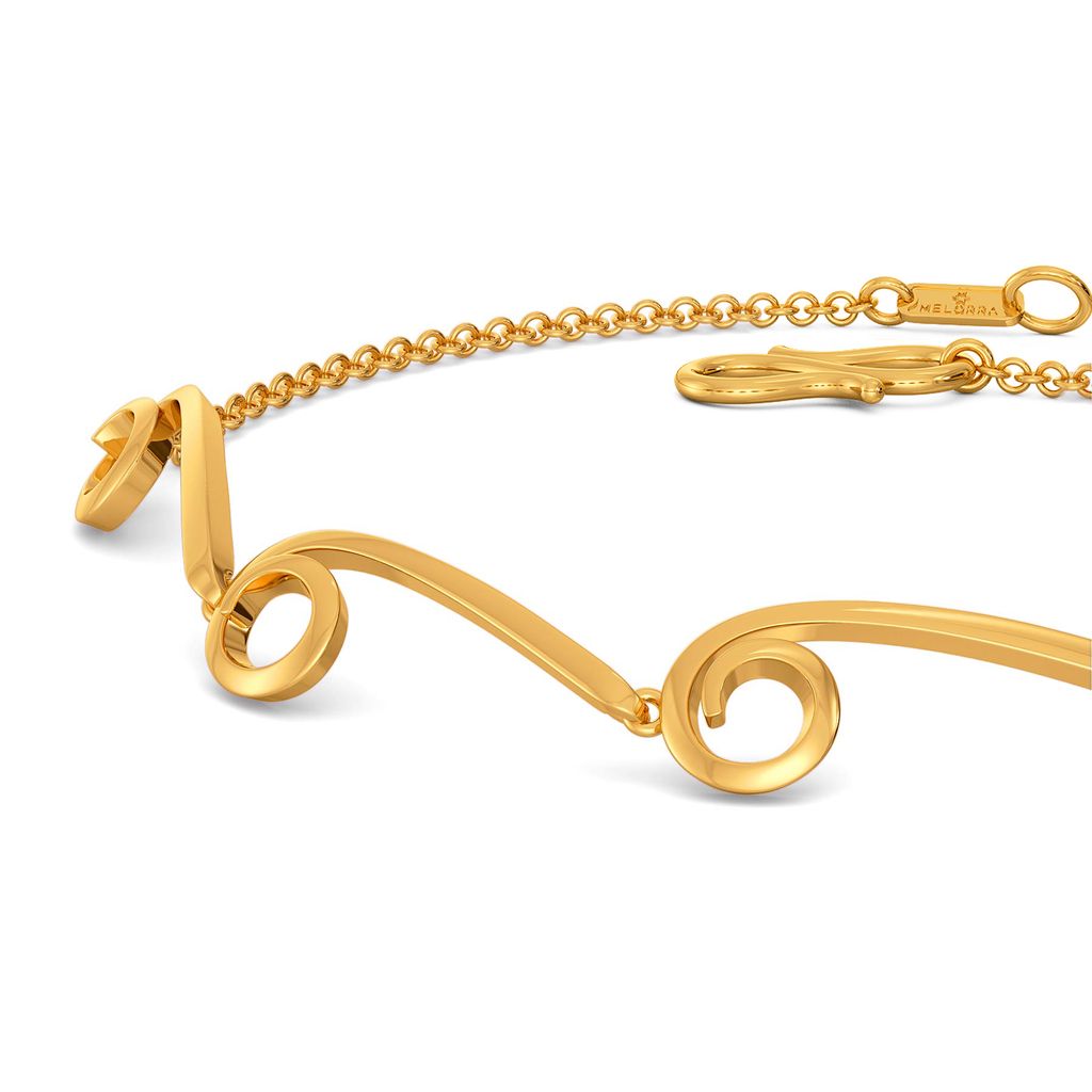 Loopy Bends Gold Bracelets