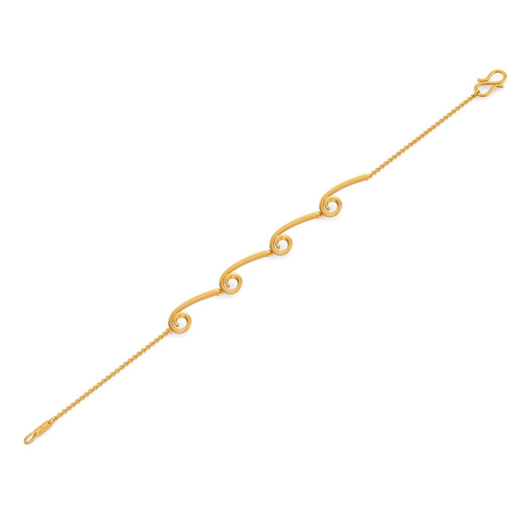 Loopy Bends Gold Bracelets