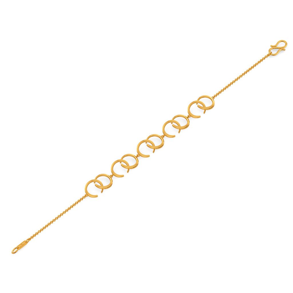 Whimsical Puffs Gold Bracelets