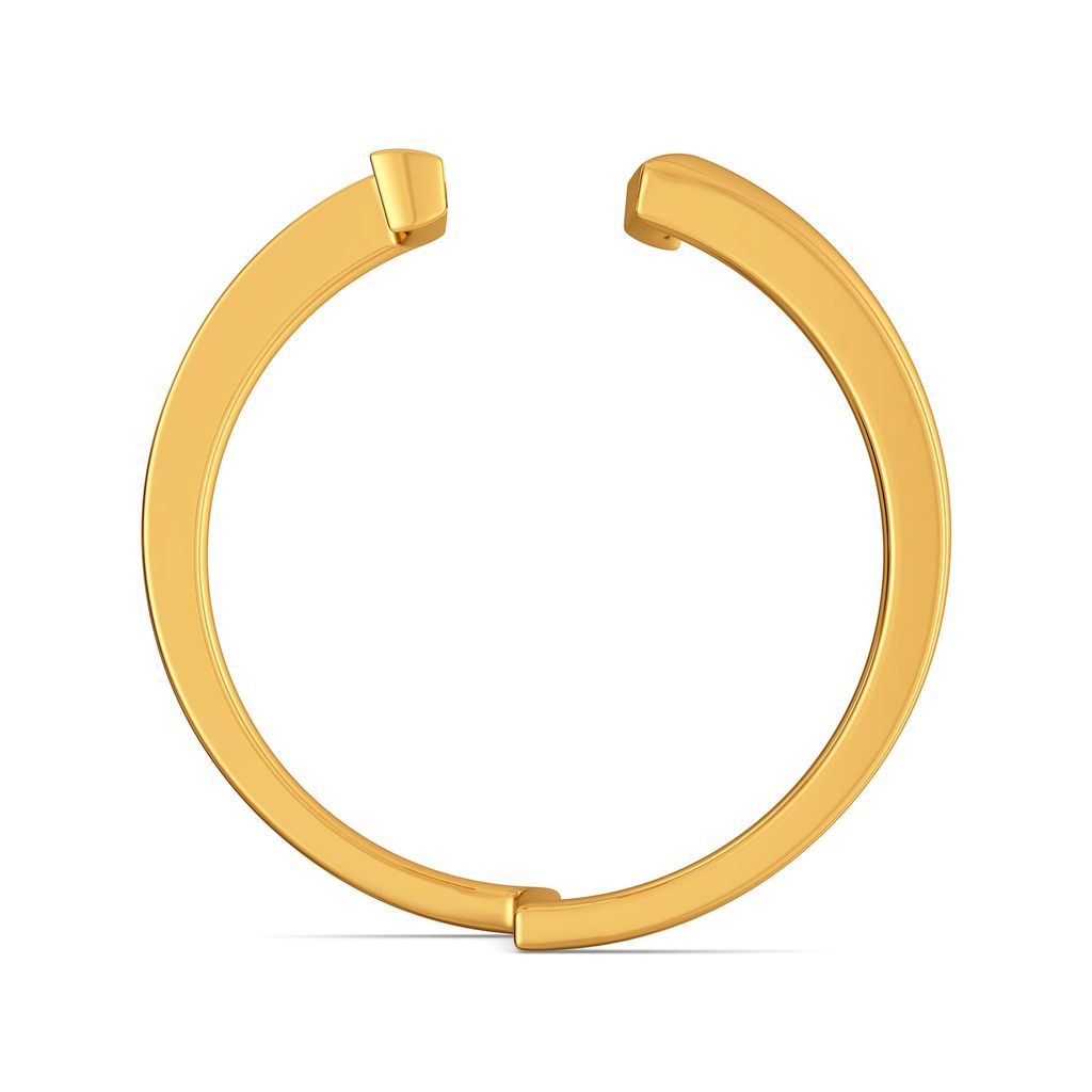 Square Flair Gold Rings image