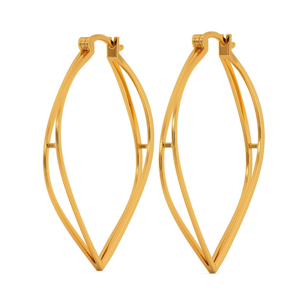 The Edgy Effect Gold Earrings