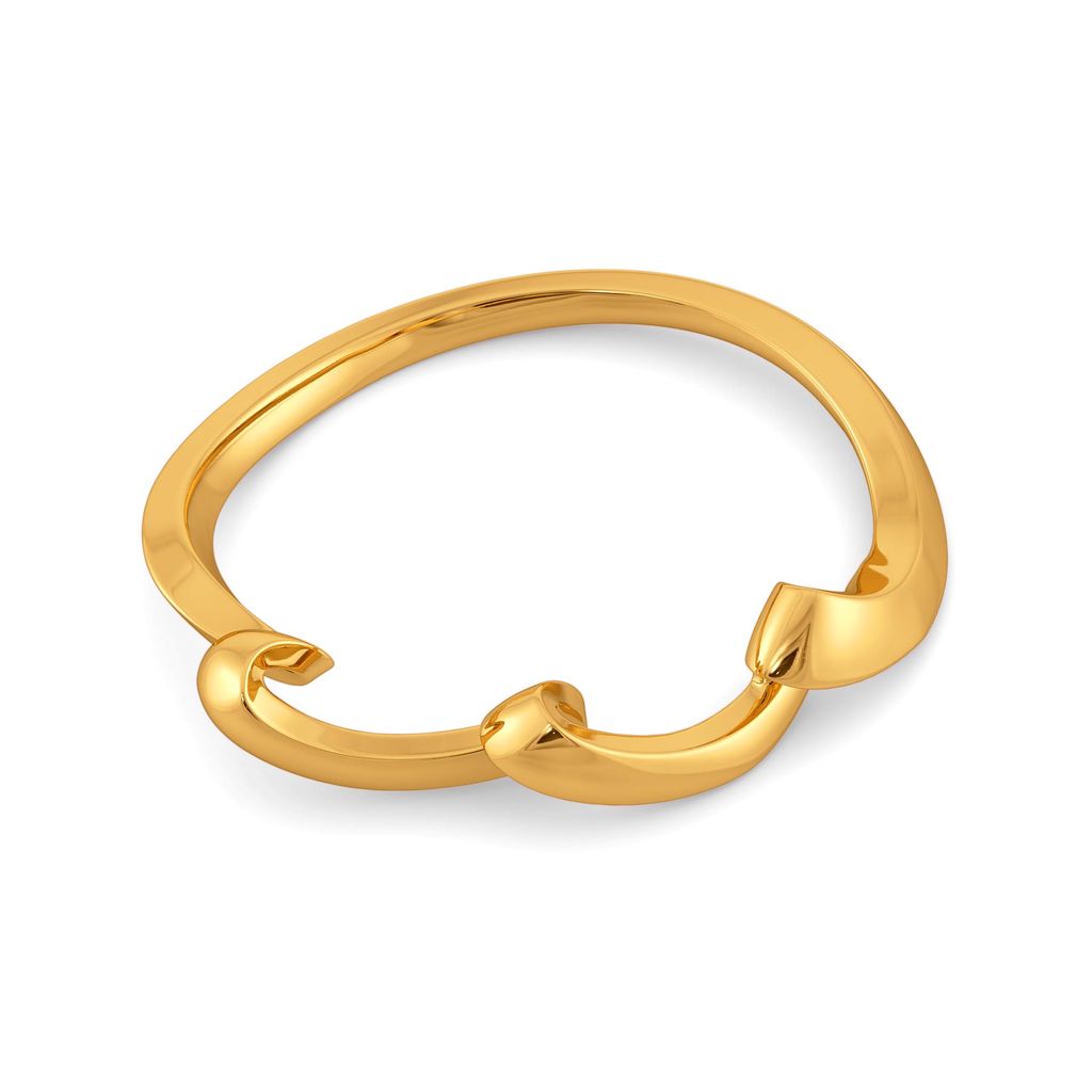 Swirl Suave Gold Rings image