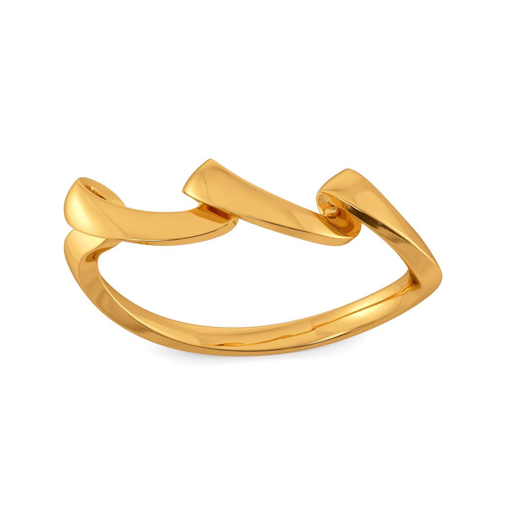 Swirl Suave Gold Rings alternate view 3