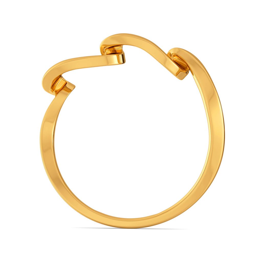 Swirl Suave Gold Rings image