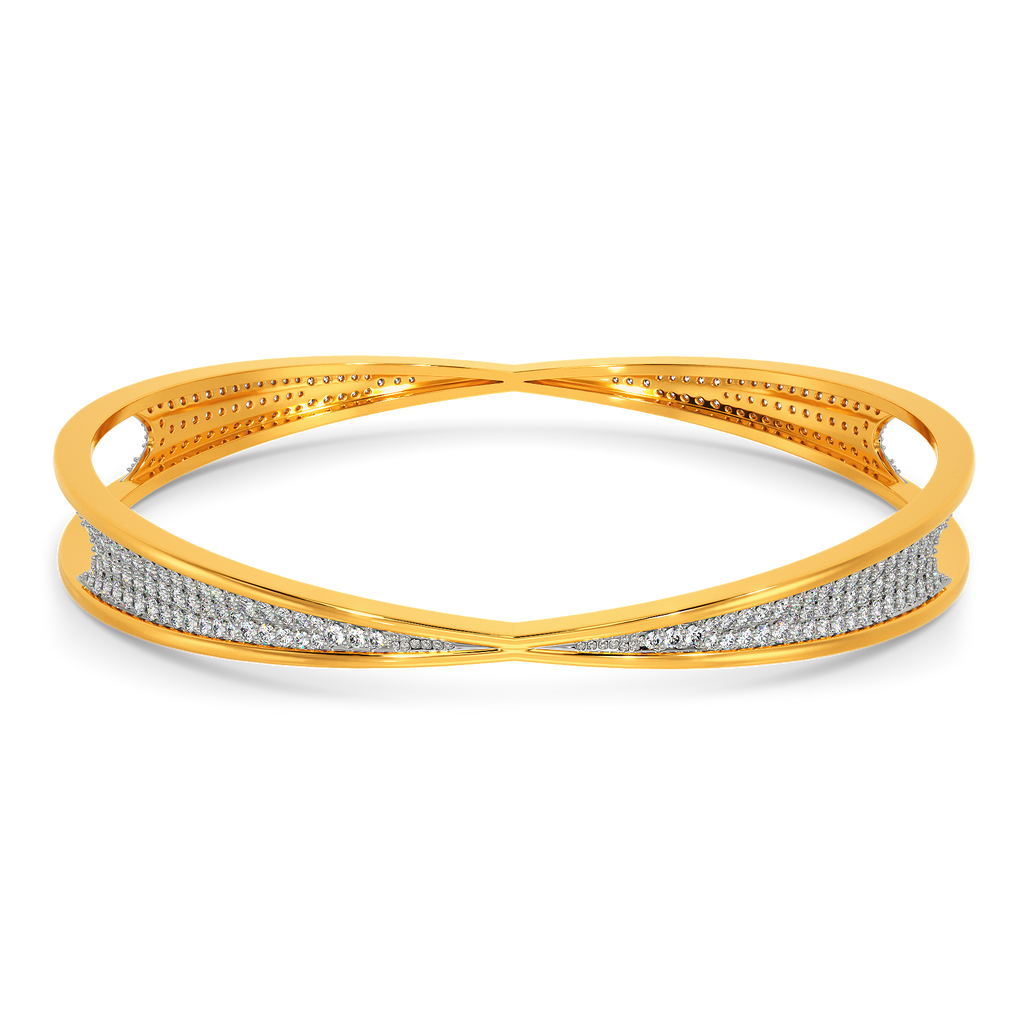 New Edge Diamond Bangles