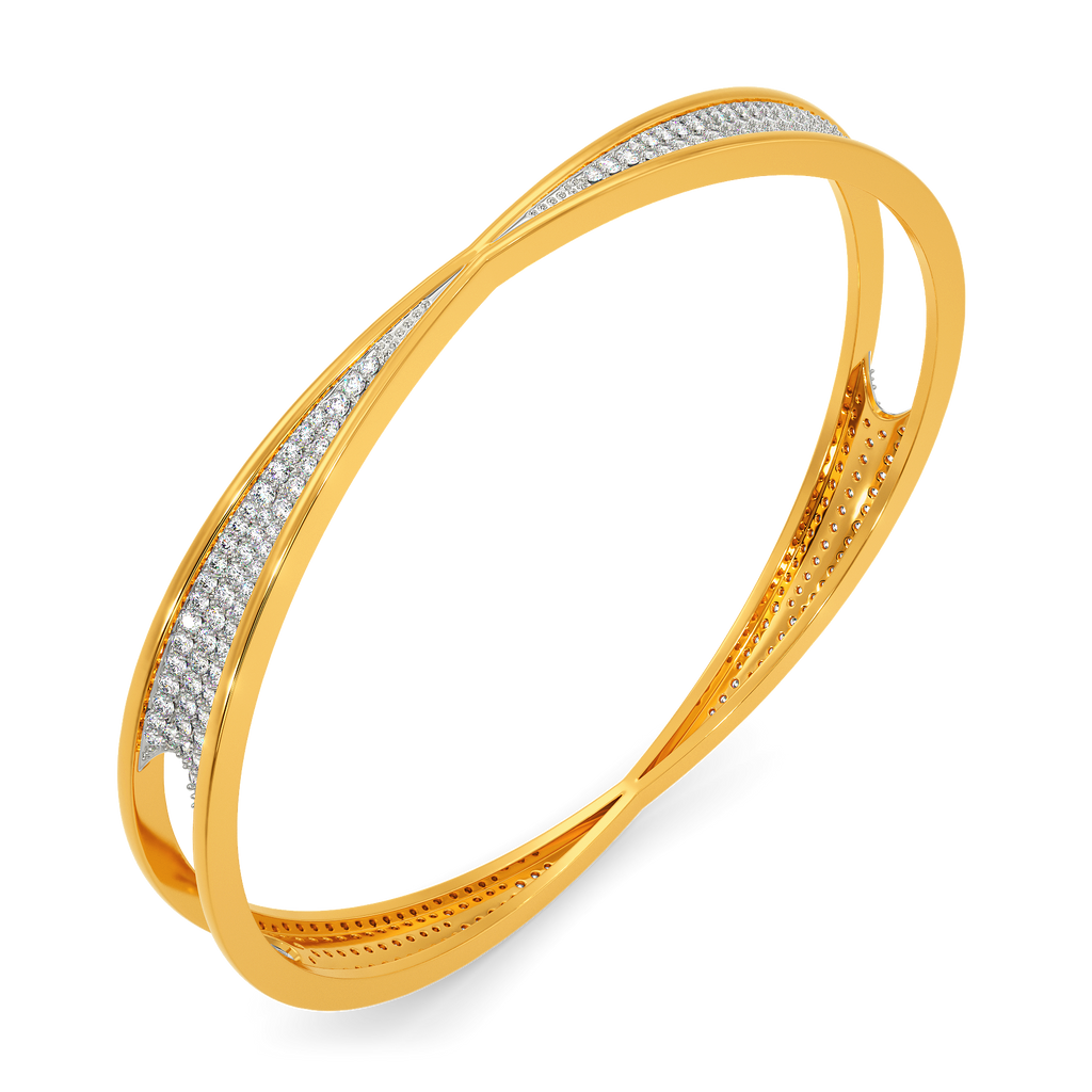 New Edge Diamond Bangles