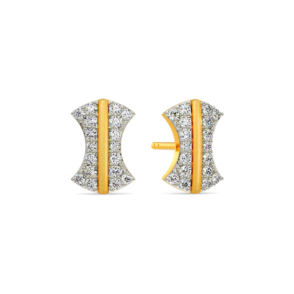 Edge Blaze Diamond Earrings