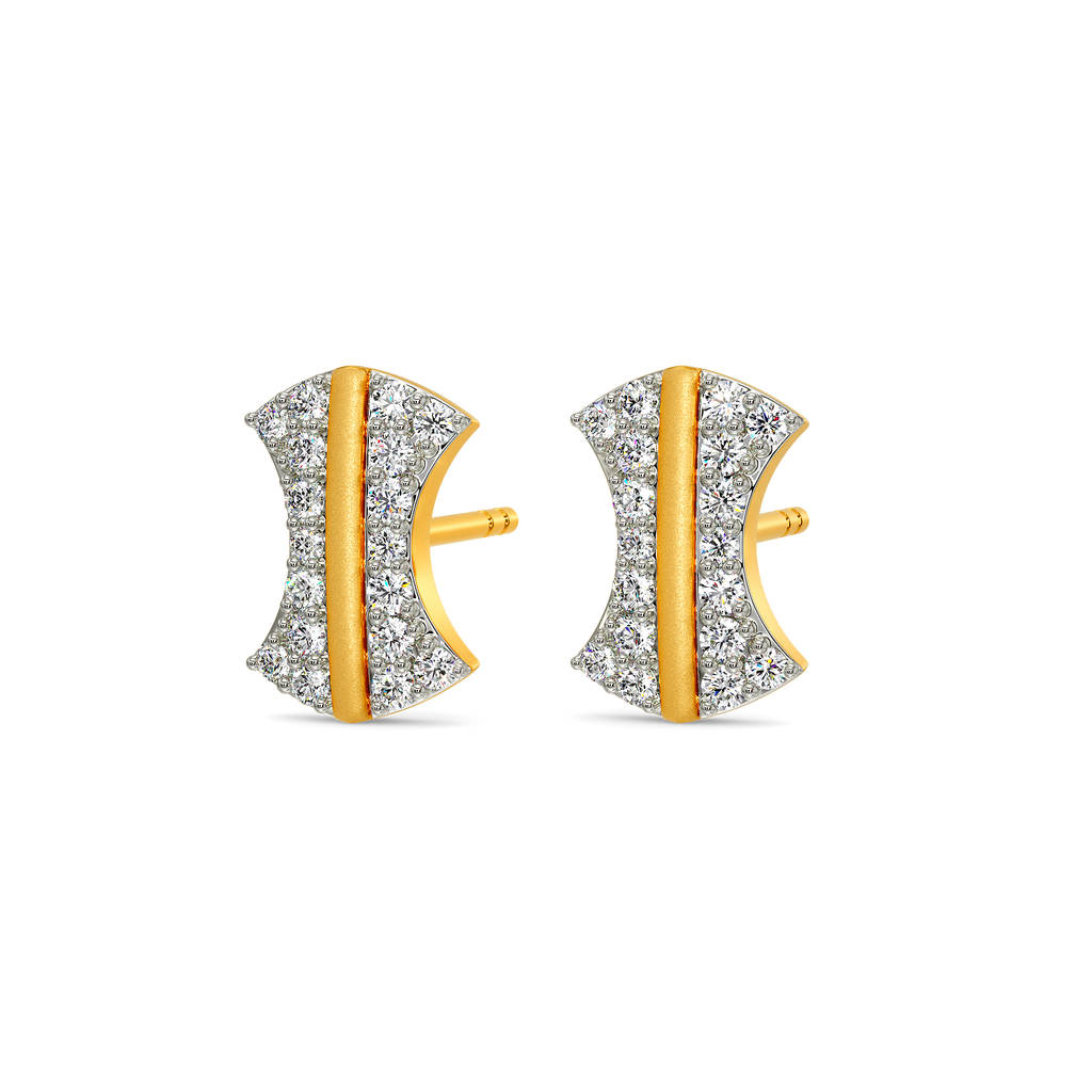 Edge Blaze Diamond Earrings