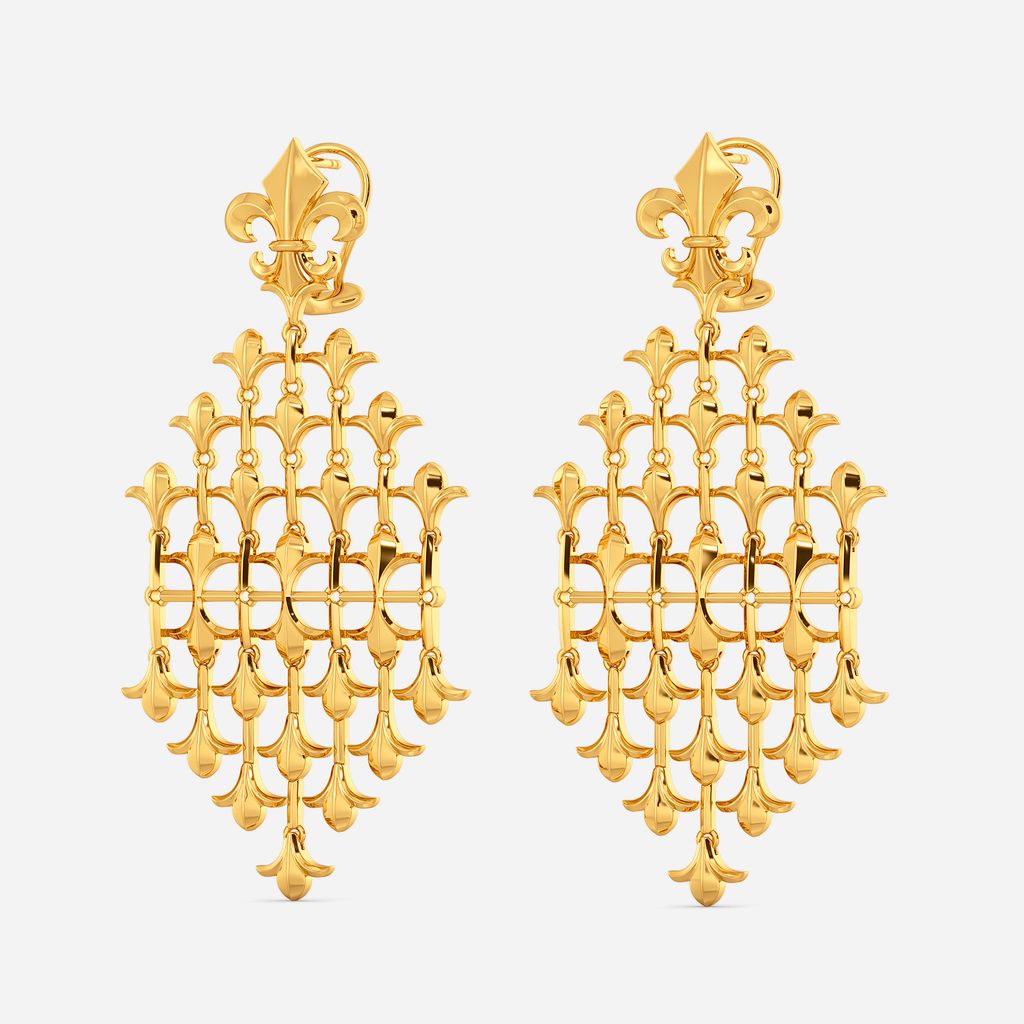 Belle of the Ball Gold Earrings
