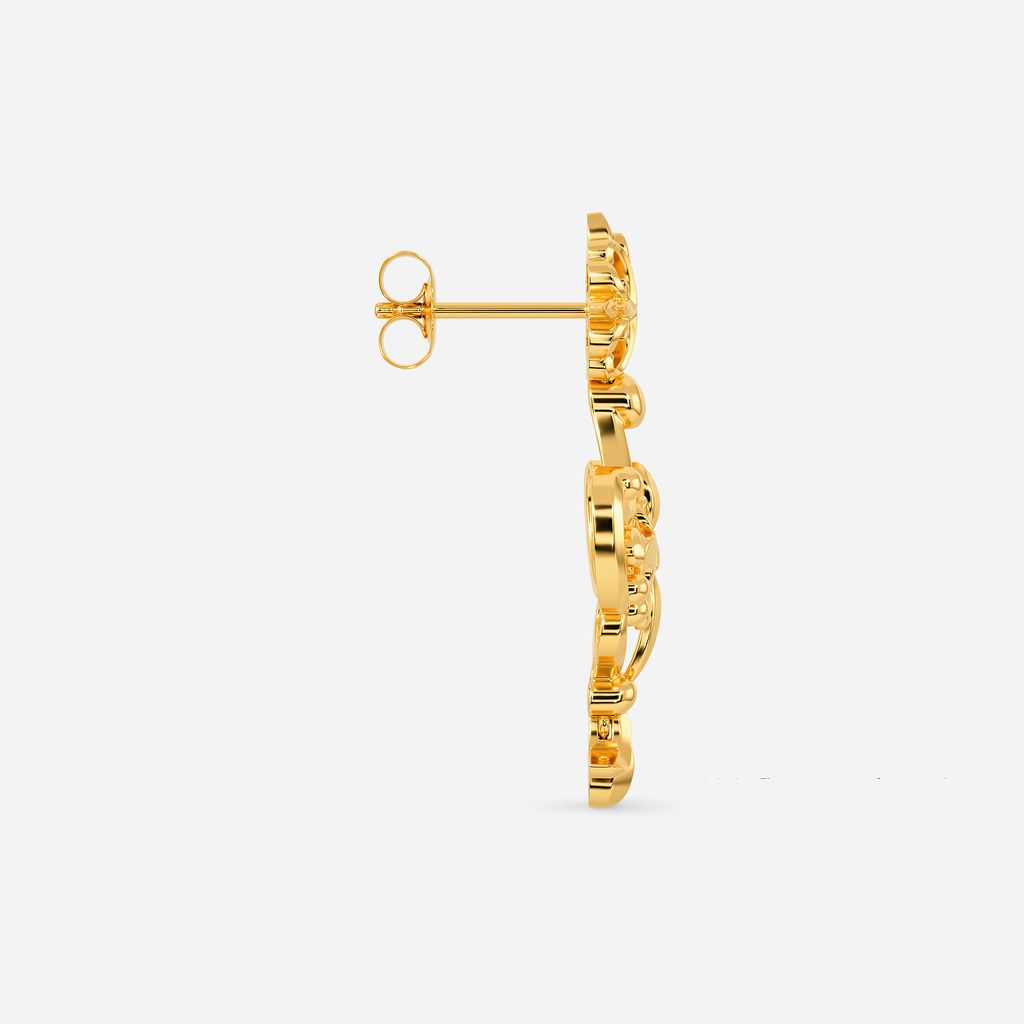 Ivory Tower Gold Earrings