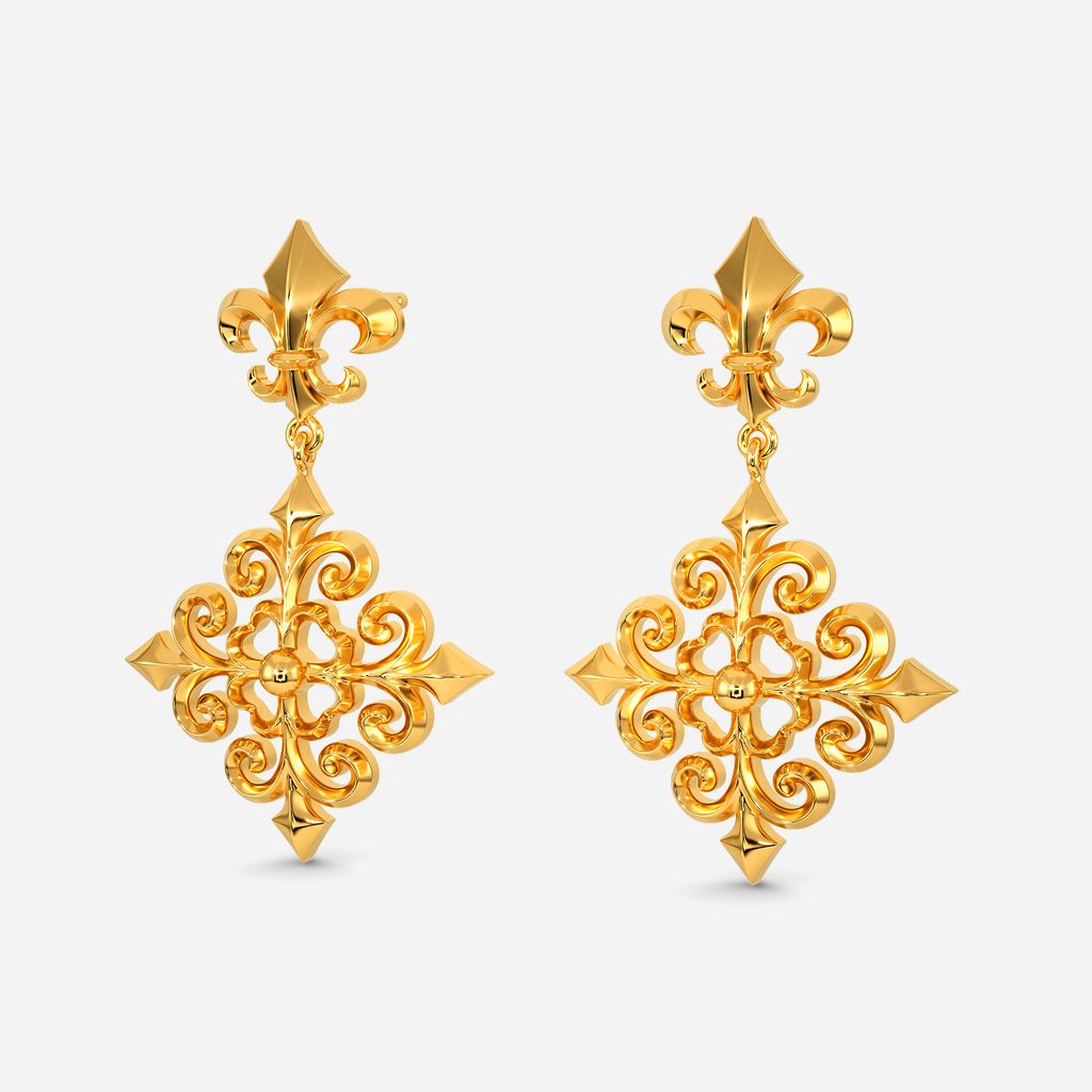 Glass Slippers Gold Earrings