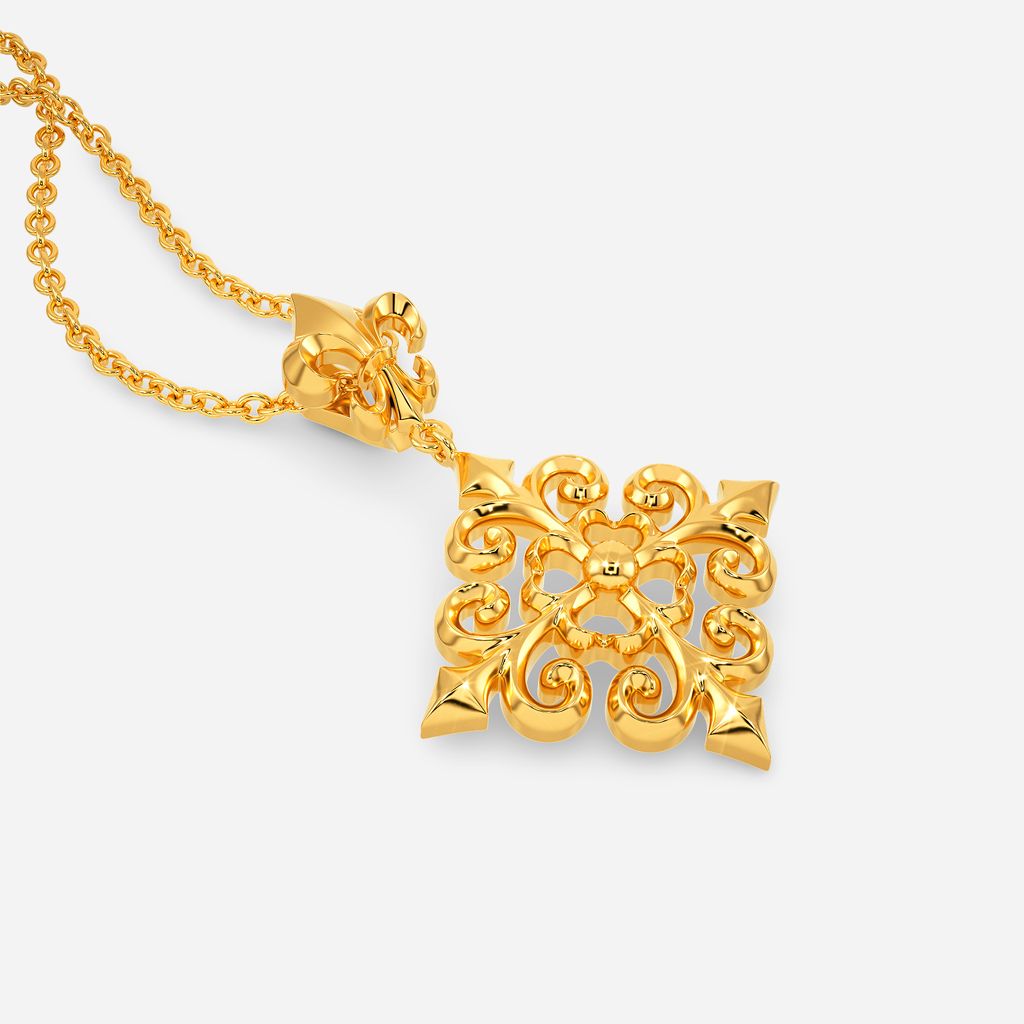 Glass Slippers Gold Pendants