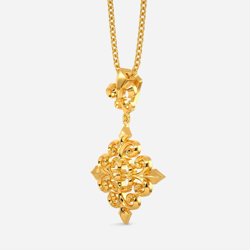 Glass Slippers Gold Pendants
