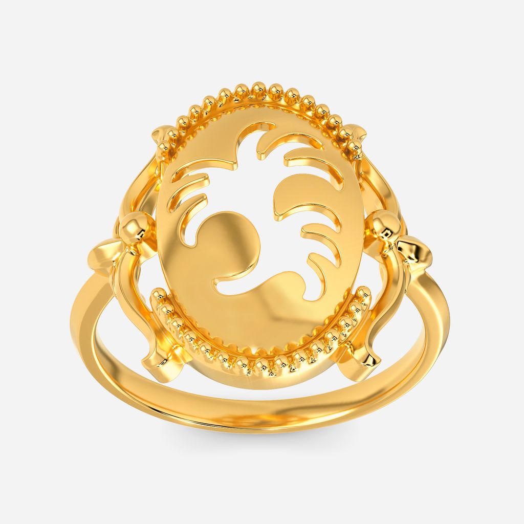 Heart of a Dragon Gold Rings alternate view 3