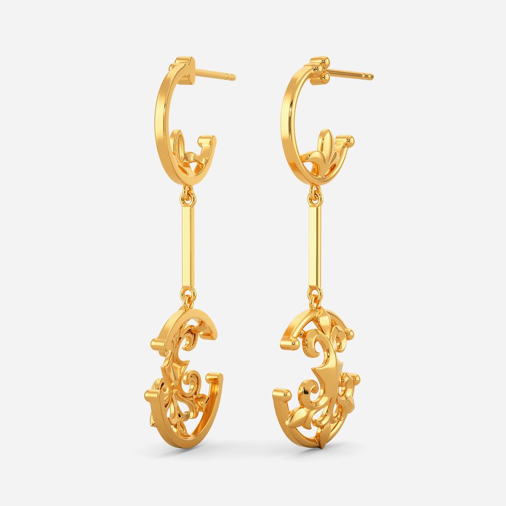 Crowning Glory Gold Earrings