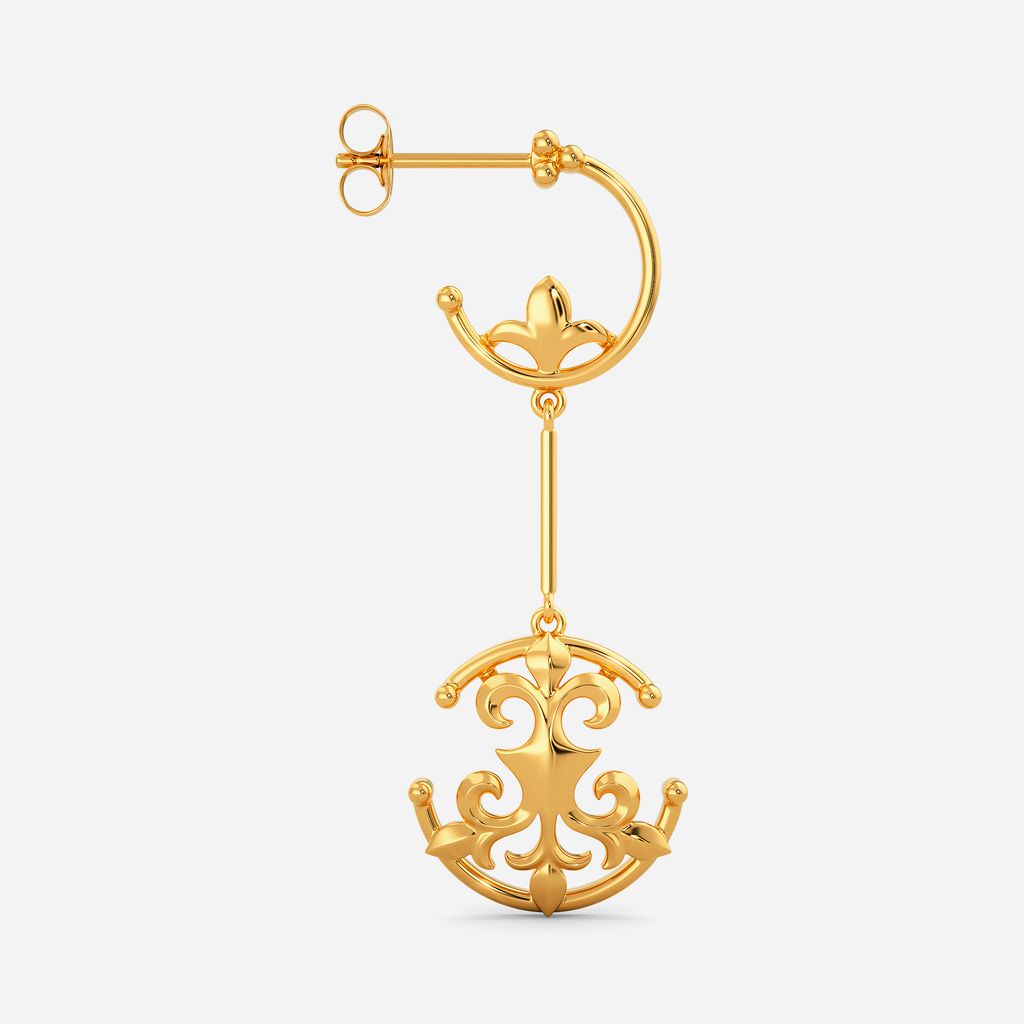 Crowning Glory Gold Earrings