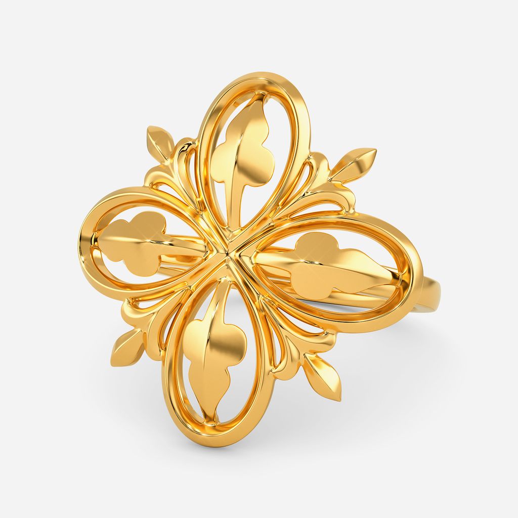 Down the Rabbit Hole Gold Rings alternate view 2