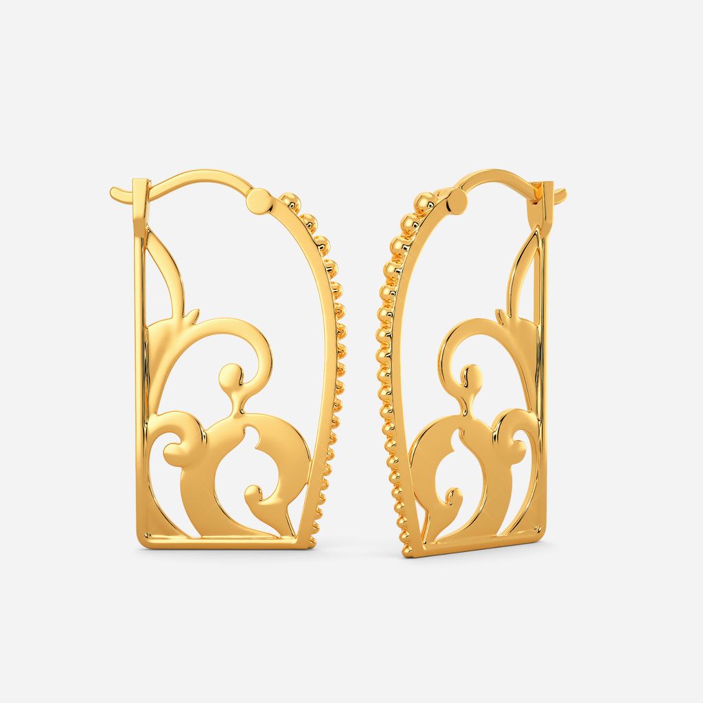Down the Rabbit Hole Gold Earrings