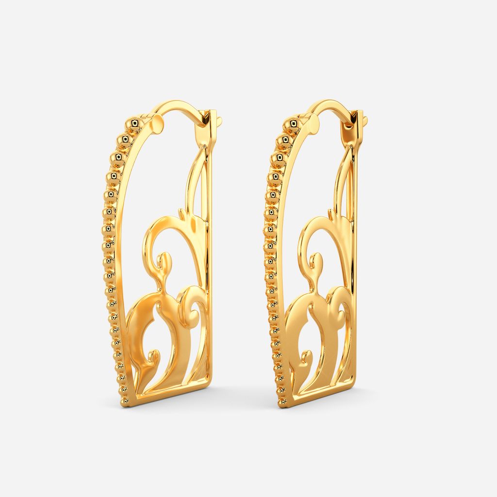 Down the Rabbit Hole Gold Earrings