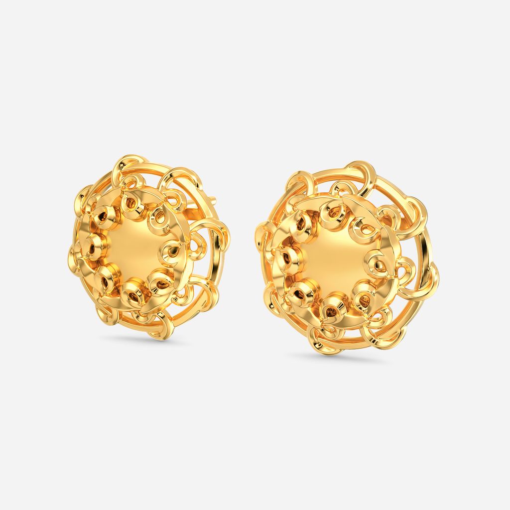 Down the Rabbit Hole Gold Earrings