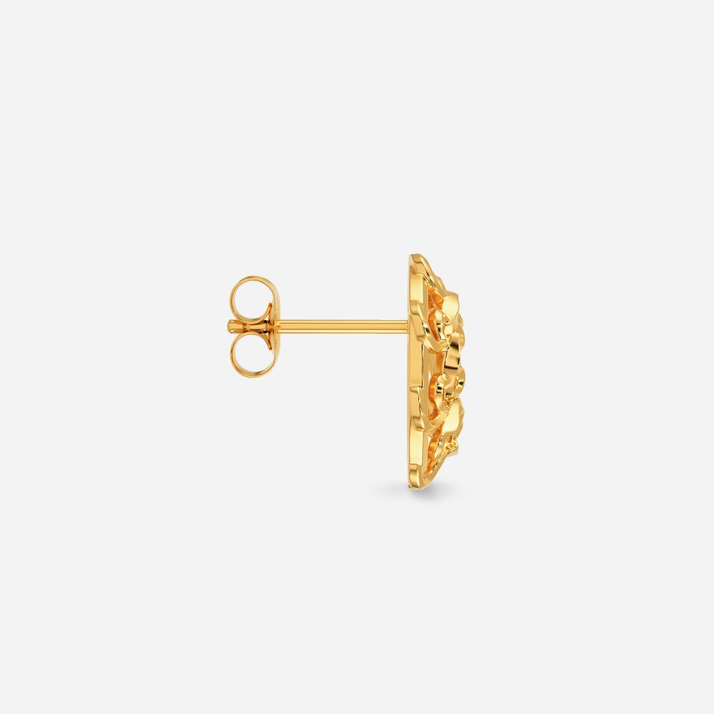 Down the Rabbit Hole Gold Earrings