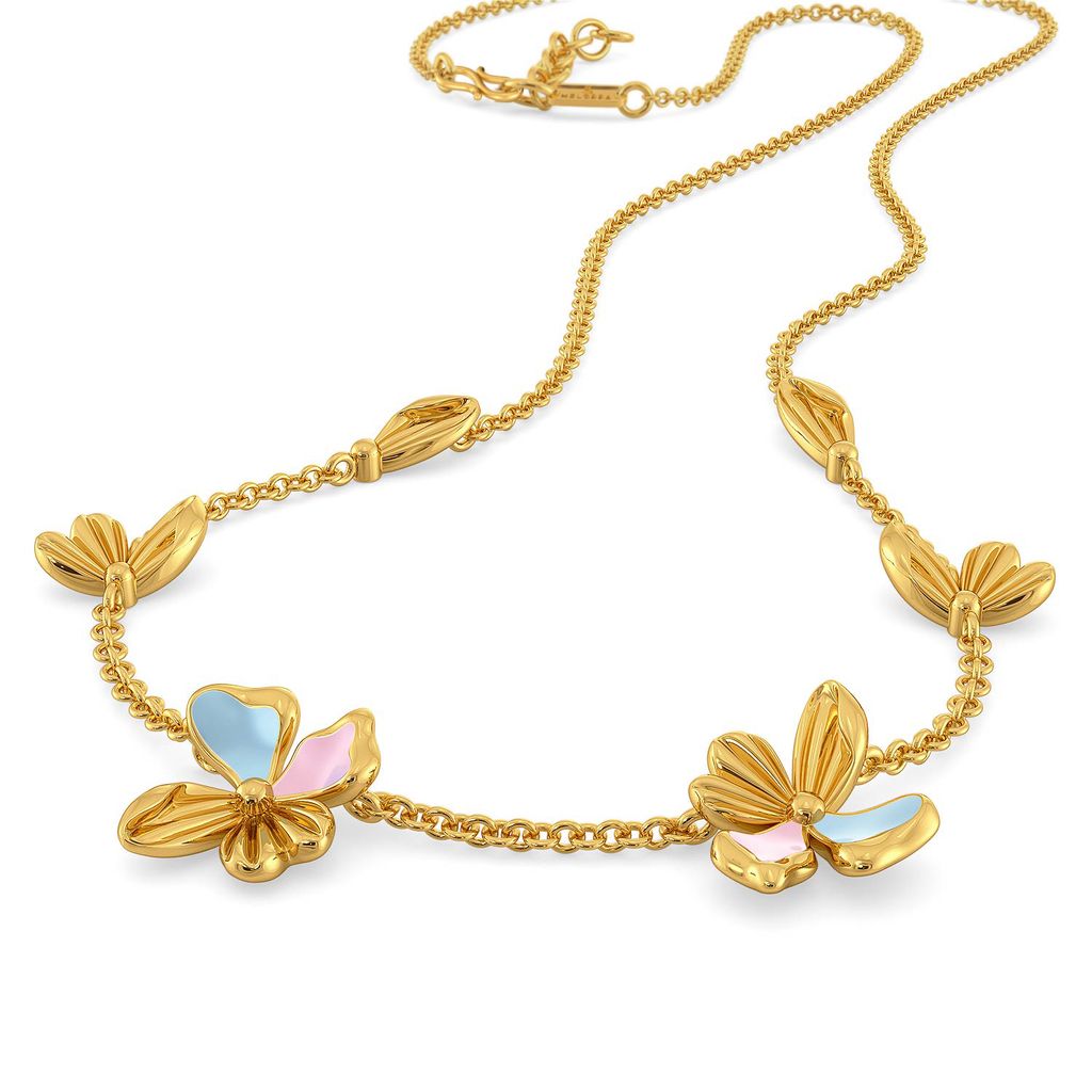 La Flor Gold Necklaces