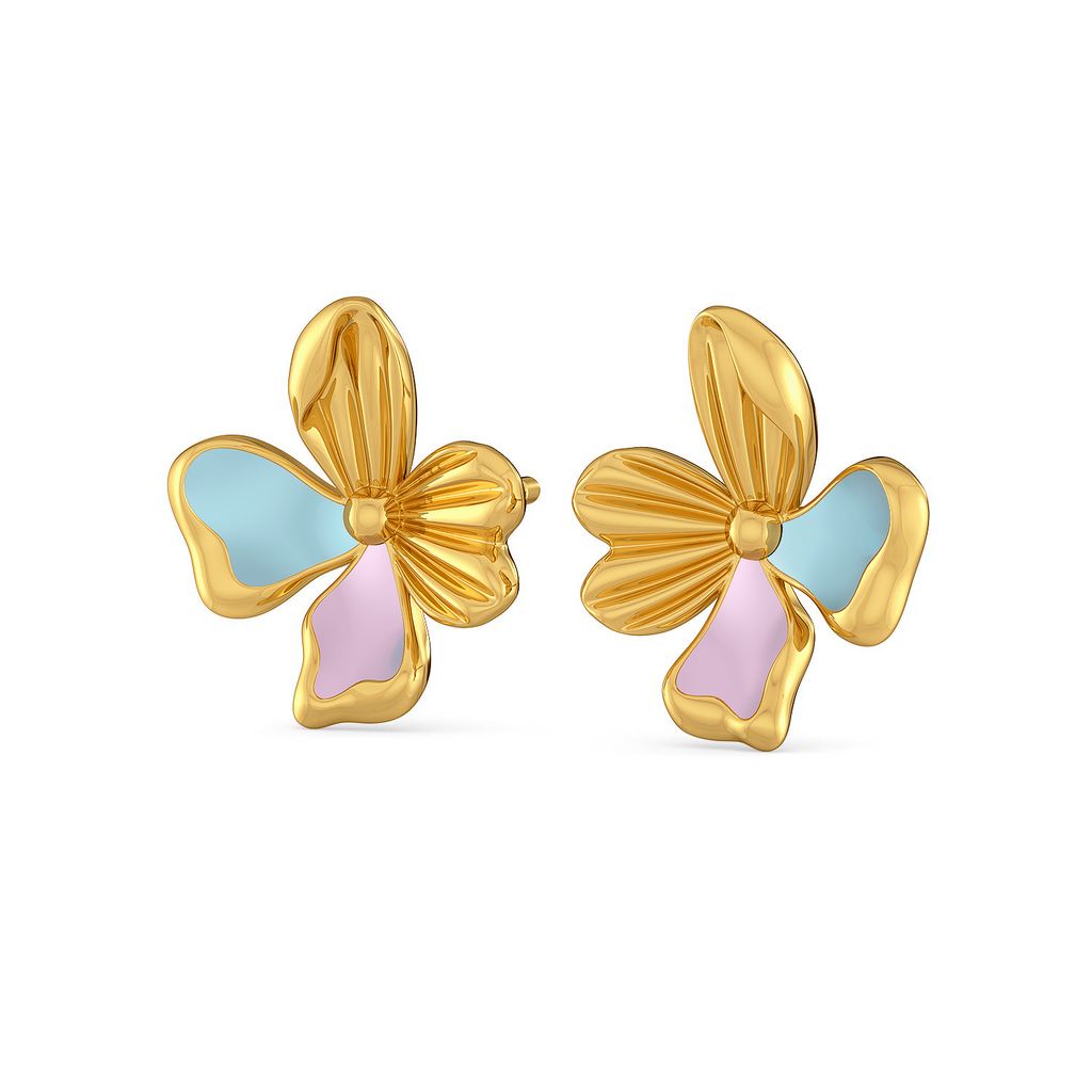 La Flor Gold Earrings