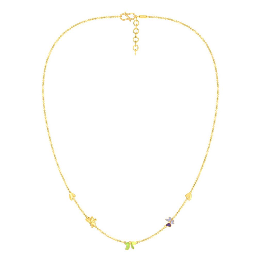 Saga de Corsage Gold Necklaces