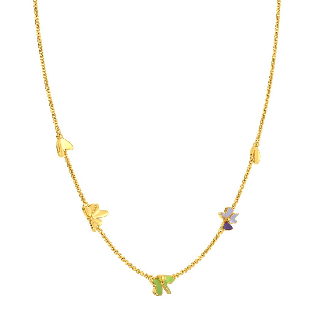 Saga de Corsage Gold Necklaces