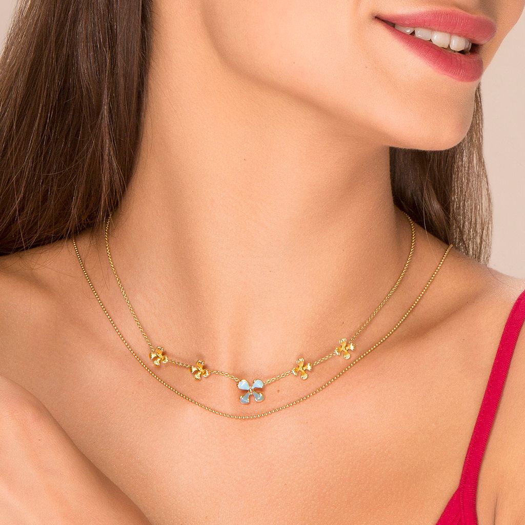 Flor Bonica Gold Necklaces