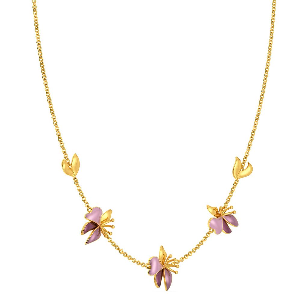 Boutonniere Gold Necklaces