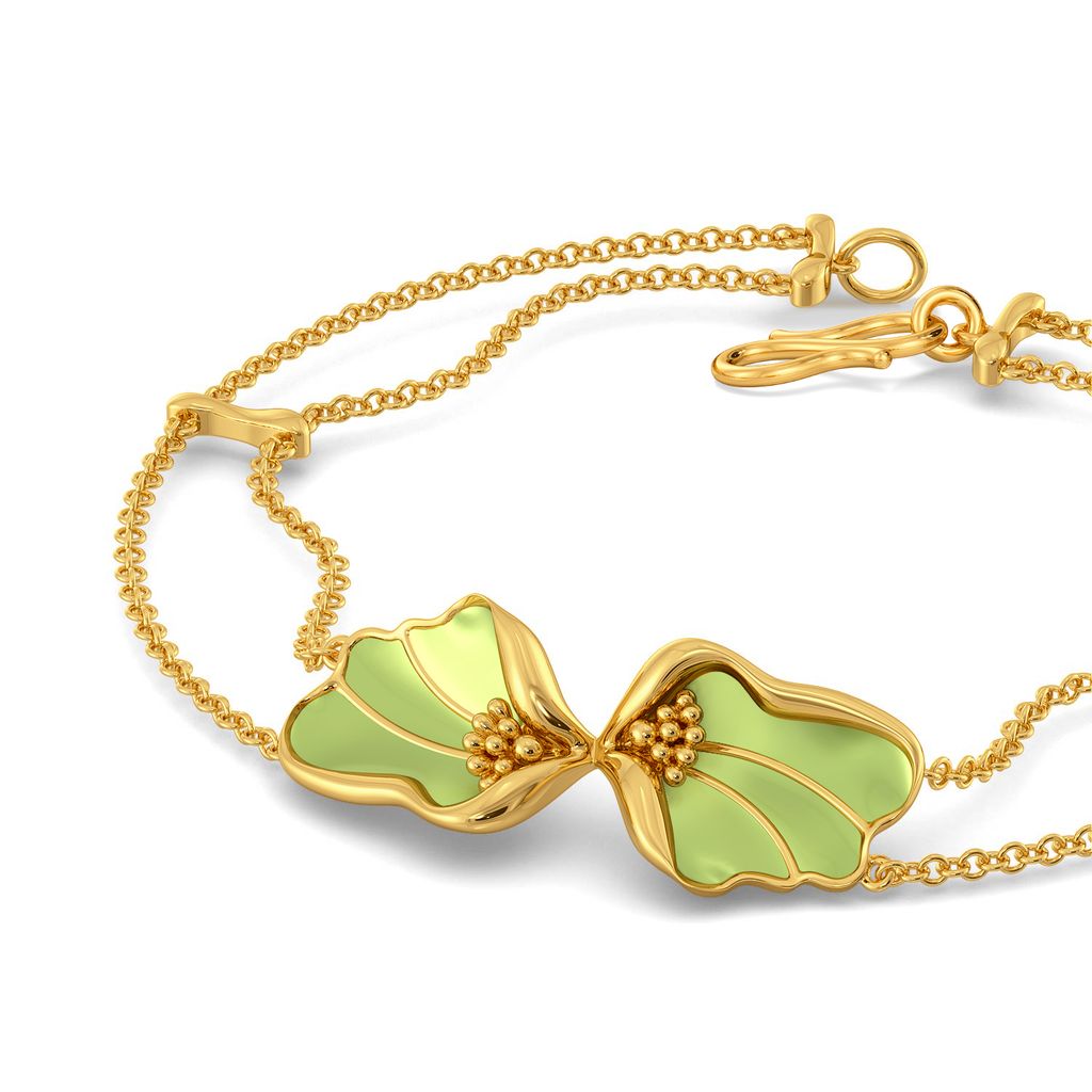 Flax Petale Gold Bracelets